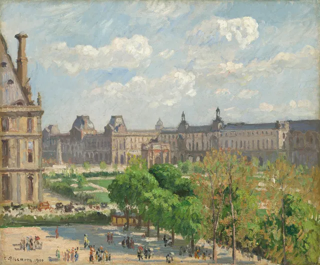 Pissarro wallpaper: Place Du Carrousel Paris 1900